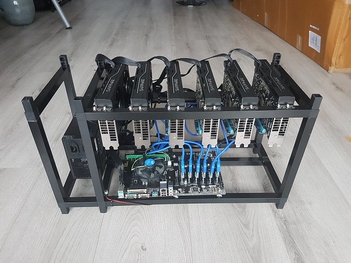 Ethereum crypto currency mining rig